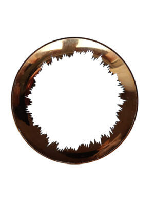 PODTALERZ ZŁOTY Z MATOWYM ŚRODKIEM 32 CM