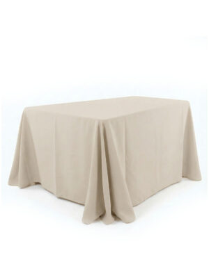 Obrus prostokątny jasny beż 300×240 cm