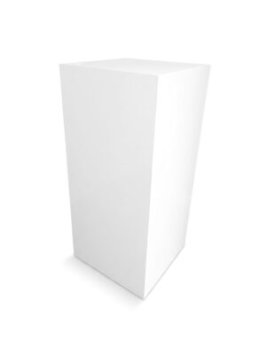 Postument biały kwadratowy 34 × 75 cm