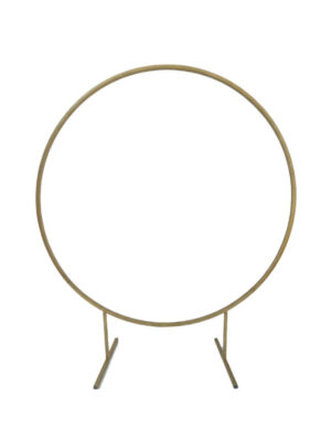 Stelaż koło – złoty metalowy z grubego profilu