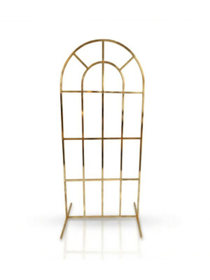 Stelaż okno złote w połysku – mniejsze