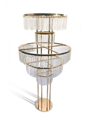 Stojak karuzela złota – 160 × 80 cm