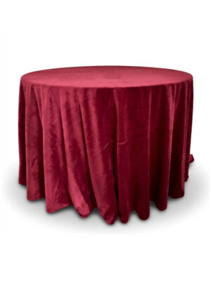 Obrus okrągły welur 330 cm