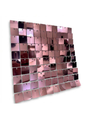 Panel cekinowy różowy błyszczący