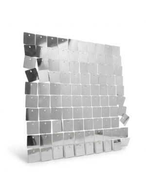 Panel cekinowy błyszczące srebro