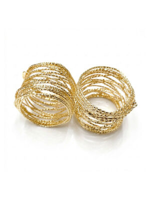 Pierścienie na serwetki </br>Metalowe pozłacane