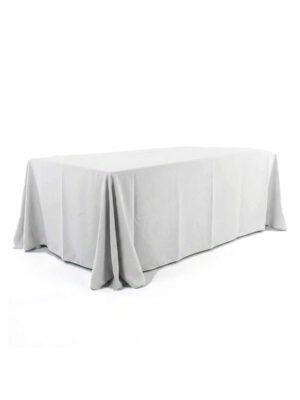 Obrus prostokątny biały welur 300x240cm